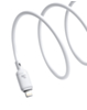 BASEUS Silky Series Fast Charging Cable USB C-L (MOON WHITE) (6ft) (20W) (Only Ground Shipping)