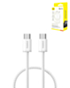 BASEUS USB C-C Dynamic 4 Braided Fast Charging Data Cable (WHITE) (100w) (3ft) (Only Ground Shipping)