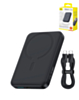 BASEUS EnerFill FM11 Ultra-Mini Magnetic Power Bank with USB C-C Fast Charging Cable (22.5W) (10000mAh) (COSMIC BLACK) (Only Ground Shipping)