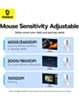 BASEUS F02 Ergonomic Wireless Mouse Bluetooth (MOON WHITE) (Only Ground Shipping)