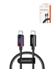 Toocki USB C-C Super Fast Charging Data Cable with Colorful Indicator Light (240W) (3ft) (Only Ground Shipping)