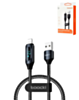 Toocki USB A-L Non-MFI Fast Charging Data Cable with Display (BLACK) (12W) (3ft) (Only Ground Shipping)