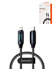 Toocki USB C-L Non-MFI Fast Charging Data Cable with Display (BLACK) (20W) (3ft) (Only Ground Shipping)