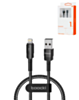 Toocki USB A-L Non-MFI Braided Fast Charging Data Cable (BLACK) (3ft) (12W) (Only Ground Shipping)