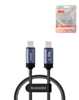 Toocki USB C-C Super Fast Charging Data Cable with Indicator Light (BLUE) (100W) (3ft) (Only Ground Shipping)