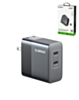 Esoulk PD Dual USB-C Wall Charger (45W) (BLACK) (Only Ground Shipping)