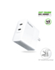 Esoulk PD Dual USB-C Wall Charger (45W) (WHITE) (Only Ground Shipping)