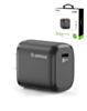 Esoulk USB C Wall Adapter (20W) (BLACK) (Only Ground Shipping)