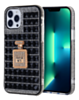 Crystal Stones Case with Perfume Adornment - BLACK for iPhone 7G / 8G / SE 2020 (Only Ground Shipping)