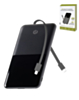 POMGEAR PD Multi Charge Portable Powerbank with Digital Display (BLACK) (10000mAh) (Only Ground Shipping)
