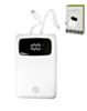 POMGEAR Power4Connect Rapid Charge Portable Power Bank with Digital Display (WHITE) (5000mAh) (Only Ground Shipping)