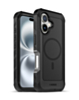 xBase by PowerPeak Boulder Heavy Duty MagSafe Protective Case for iPhone 16 (Black) (Only Ground Shipping)
