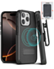xBase by PowerPeak - Pro Duraclip Series Combo Case MagSafe Belt Clip Holster - (BLACK) for iPhone 16 Pro (Only Ground Shipping)