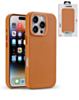 xBase by PowerPeak Leather Magsafe Case for iPhone 16 Pro - (BROWN) (Only Ground Shipping)