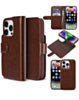 xBase by PowerPeak Folio Exec Wallet Case with MagSafe for iPhone 16 Pro - (BROWN) (Only Ground Shipping)
