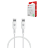 PowerPeak ECONOMY USB C-C Cable (WHITE) (3ft) (60W) (Only Ground Shipping)