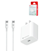 PowerPeak - Ultra Fast Wall Charger with USB C-C Cable (WHITE) (6ft) (30W) (Only Ground Shipping)