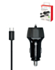 PowerPeak ECONOMY PD Coiled Car Charger with USB-C Cable (30W) (4ft) (BLACK) (Only Ground Shipping)