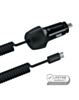 PowerPeak ECONOMY PD Coiled Car Charger with USB-C Cable (30W) (4ft) (BLACK) (Only Ground Shipping)