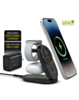 PowerPeak 3-in-1 Folding MagCharge Wireless Charging Station (15W) (BLACK) (Only Ground Shipping)