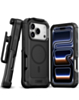 xBase Boulder MagSafe Heavy-Duty Case with Belt Clip - BLACK for iPhone 17 Pro (Only Ground Shipping)