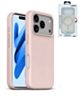 xBase by PowerPeak Liquid Silicone Gel/Rubber MagSafe for iPhone 17 Pro (PINK) (Only Ground Shipping)