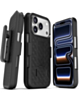 xBase by PowerPeak - Duraclip Series Combo Case MagSafe Belt Clip Holster - (BLACK) for iPhone 17 Pro (Only Ground Shipping)