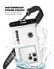 xBase by PowerPeak - Universal Waterproof Pouch with Crossbody Strap - (WHITE) (Only Ground Shipping)