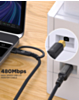 PowerPeak Printer Cable 2 in 1 (USB-A to C) (6ft) (Only Ground Shipping)