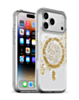 xBase by PowerPeak Sparkleline Series MagSafe Case (Gold Stripe) for iPhone 17 Pro / 18 Pro (Only Ground Shipping)