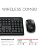 PowerPeak Wireless Keyboard and Mouse Combo (Only Ground Shipping)