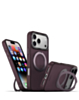 xBase by PowerPeak DuoHybrid with Kickstand MagSafe Protective Case (Black & Cherry) for iPhone 17 Pro / 18 Pro (Only Ground Shipping)