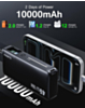 Esoulk Built-in Retractable Cable Power Bank (BLACK) (10000 mAh / 45W) (Only Ground Shipping)