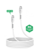 PowerPeak - Gan Wall Charger with USB C-C Cable (WHITE) (6ft) (65W) (Only Ground Shipping)