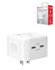 PowerPeak Dual USB-C PD Wall Power Adapter - (WHITE) (35W) (Only Ground Shipping)