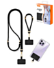 xBase by PowerPeak - Universal Adjustable Crossbody & Wrist Strap (3.6ft) - (BLACK) (Only Ground Shipping)