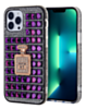 Crystal Stones Case with Perfume Adornment - PURPLE for iPhone XR (Only Ground Shipping)