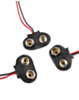 iPhone 16 Series 9V Battery Snap to Alligator Clips Connection Wire (Pack of 3)
