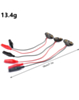 iPhone 16 Series 9V Battery Snap to Alligator Clips Connection Wire (Pack of 3)