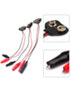 iPhone 16 Series 9V Battery Snap to Alligator Clips Connection Wire (Pack of 3)