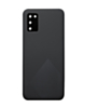 Back Glass with Camera Lens and Adhesive for Galaxy A02S (A025 / 2020) (NO LOGO) (BLACK)