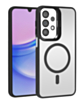 Thin Magnetic Clear Case with Camera Stand Kickstand - BLACK for Galaxy A13 (Only Ground Shipping)