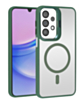 Thin Magnetic Clear Case with Camera Stand Kickstand - DARK GREEN for Galaxy A13 (Only Ground Shipping)