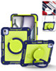 Multi-Functional Rugged Swivel Stand Case with Shoulder Strap (NAVY BLUE) for iPad Air 13 (2024 / 2025 / 2026) (Only Ground Shipping)