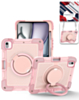Multi-Functional Rugged Swivel Stand Case with Shoulder Strap (PINK) for iPad Air 13 (2024 / 2025 / 2026) (Only Ground Shipping)