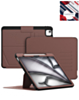 Magnetic Multi-Layers Protective Case with Pen Holder - BROWN for iPad Air 13 2024 / Pro 12.9 (3rd / 4th / 5th / 6th) (Only Ground Shipping)