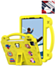 Shockproof Handle Case - YELLOW for iPad Air 6 / Air 7 / Air 13 (2024/2025) / Pro 13 (2024/2025) / Pro 12.9 (3rd/4th/5th/6th) (Only Ground Shipping)