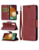 Galaxy A15 Leather Wallet Case with Card Slot - RED (Only Ground Shipping)