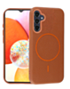 Magnetic Leather Soft Cases - GOLDEN BROWN for Galaxy A16 (Only Ground Shipping)