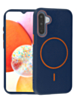 Magnetic Leather Soft Cases - BLUE & ORANGE for Galaxy A17 (Only Ground Shipping)